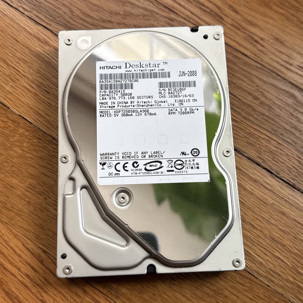 Hitachi Deskstar HDP725032GLA360 500GB 3.0 SATA 7200RPM